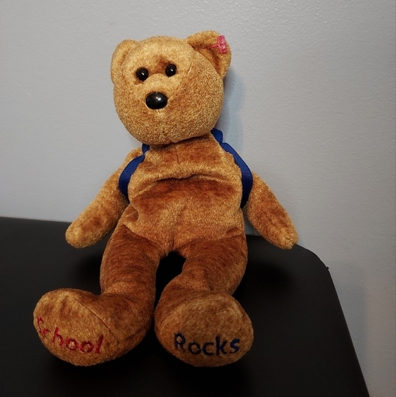 TY Original Beanie Baby ABC's School Rocks Bear 2007 - Picture 2 of 5